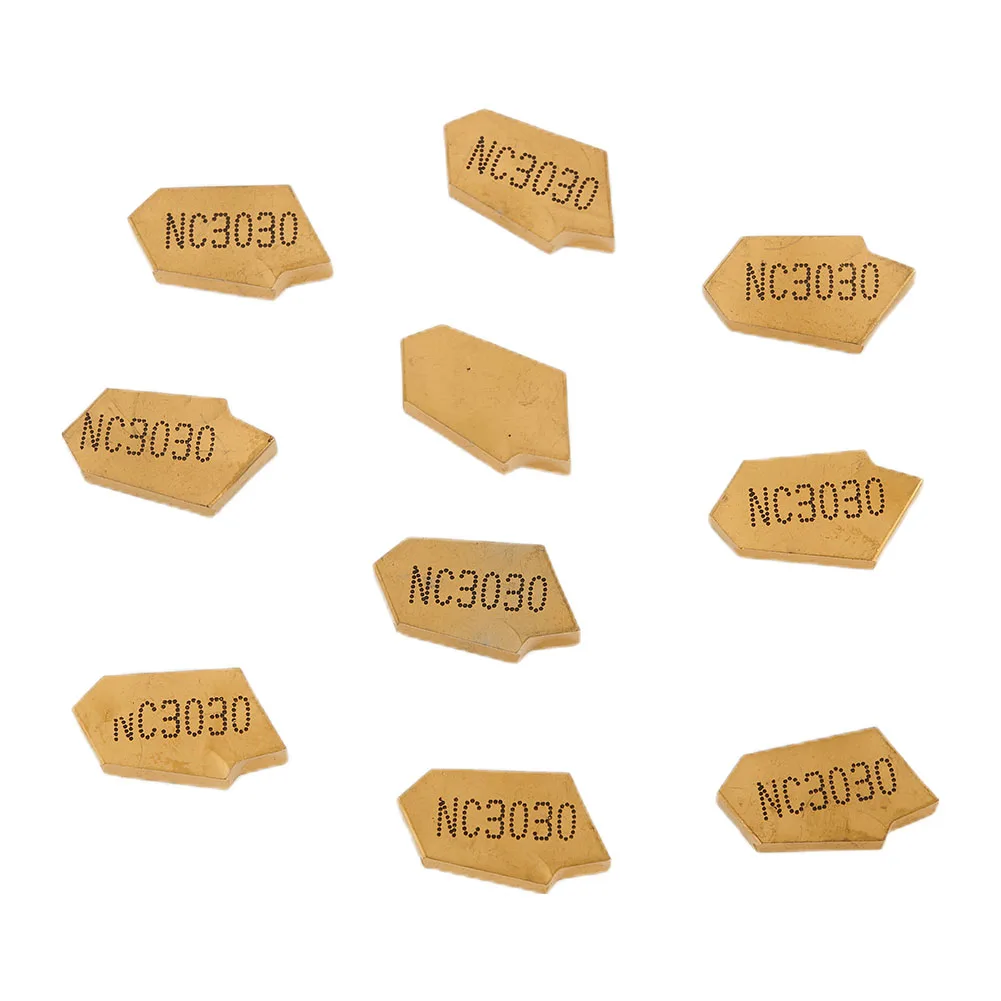 

Accessory Workshop Insert Industry Business Industrial Wear-resistant Strong Shock Resistance Steel YBC251 10Pcs Gold