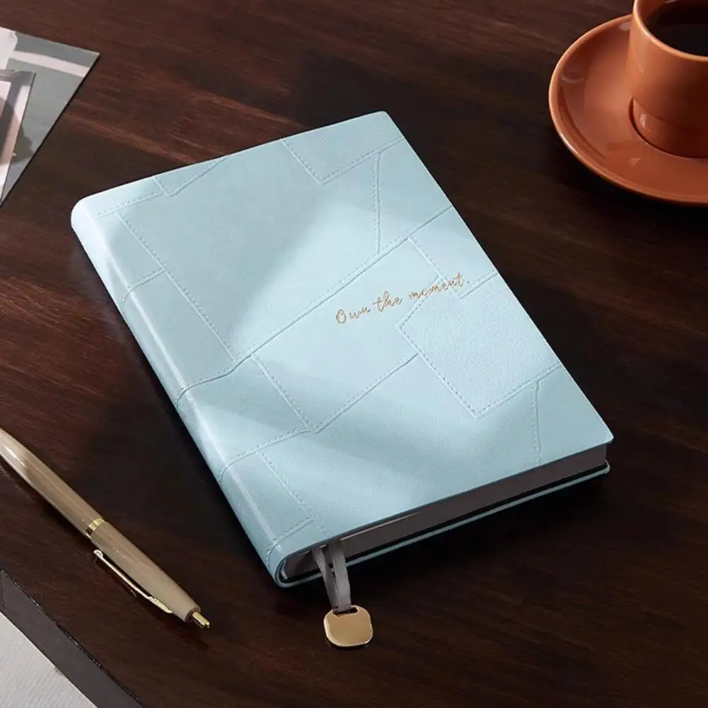 โน๊ตบุ๊คสํานักงาน โน๊ตบุ๊คหนังเทียมหรูหราสําหรับใช้ส่วนตัวในสํานักงาน ไดอารี่เขียนเรียบพร้อมฝาครอบกันน้ําสําหรับบันทึกย่อ