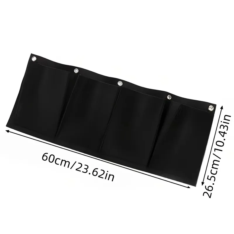 60x26.5cm Wall Hanging Felt Planting Bag Multi Pocket Vertical Container Seedling Nursery Non-woven Greening Flower Container