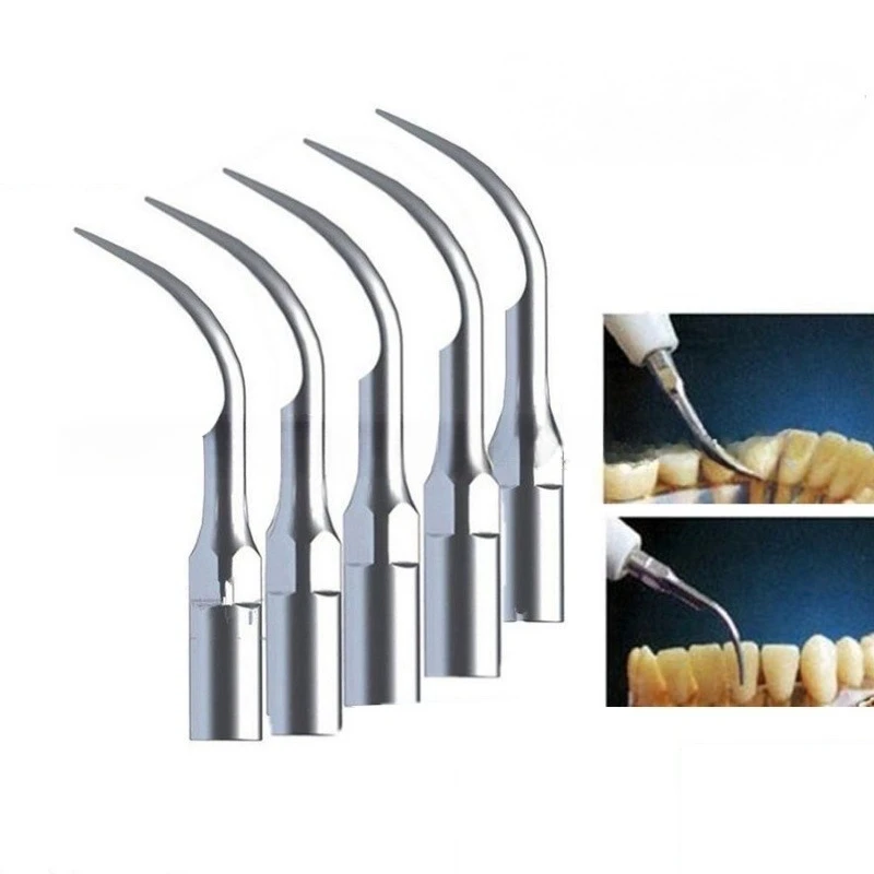 5×5PCS/Pack Dental Scaler Tips Fit EMS Woodpecker Ultrasonic Scaler Handpiece Dental Ultrasonic Scaler Scaling Tip