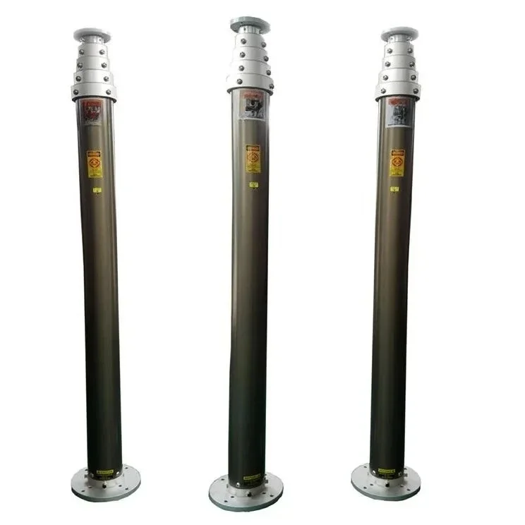 5M 120kg Payload Telescopic Mast Aluminum Pneumatic Telescopic Mast