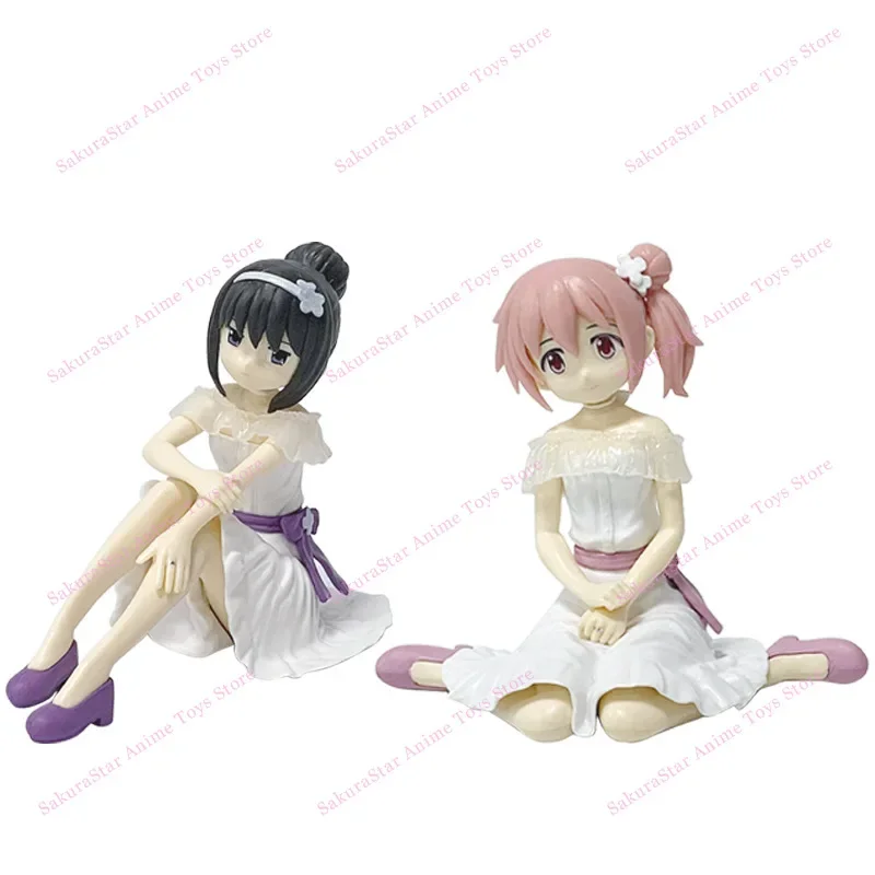 

【In Stock】22cm PMMM Magical Girl Kaname Madoka & Akemi Homura Anime Figure, Kawaii Cute Loli PVC Action Figurine Collectible