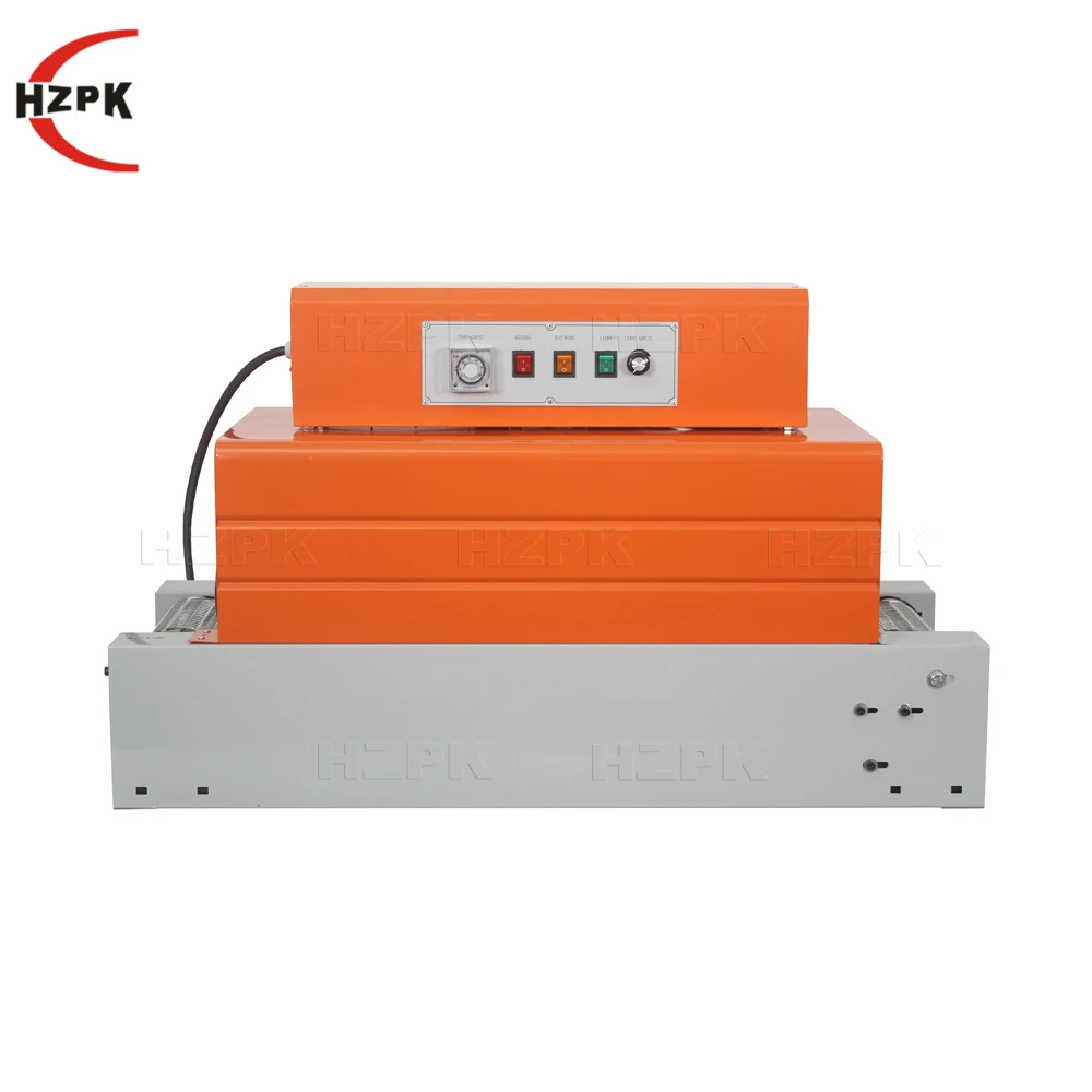 HZPK BS-260 Small Automatic Plastic Bottle Pvc Heat Thermal Shrink Film Tunnel Sleeve Labelling Wrapping Packing Machine