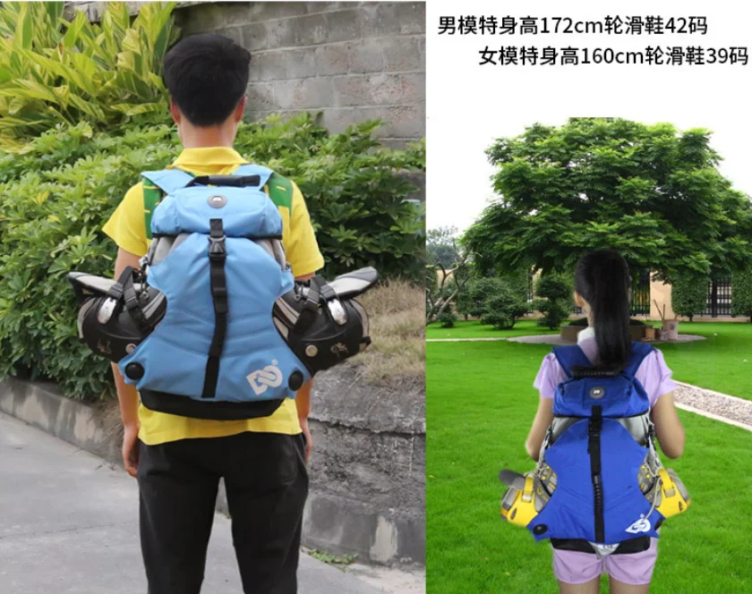 Fashion Outdoor Bags Unisex Professional Roller Skates Backpack Outdoor Sport Backpacks Durable Multi-pocket Male рюкзак Mochila