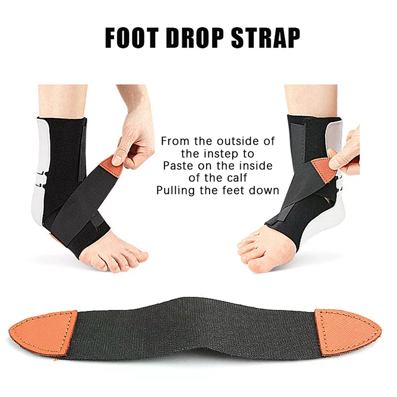 Drop Foot Orthosis Adjustable Left Right Ankle  Orthosis Stabilizer Foot Protector For  Corrector Rehabilitation