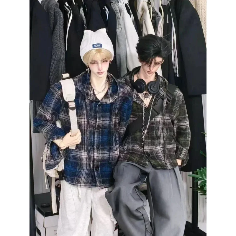 

Одежда для кукол BJD для кукол высотой 75 см, повседневная рубашка, аксессуары для кукол (только пальто, без куклы)