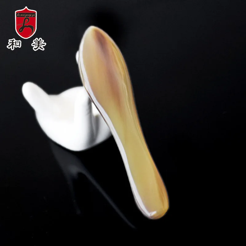 Origin Supply and US Small Size Natural Yak Horn Muscle-Poking Stick Acupuncture Massager Horn Beauty Tools Wholesale