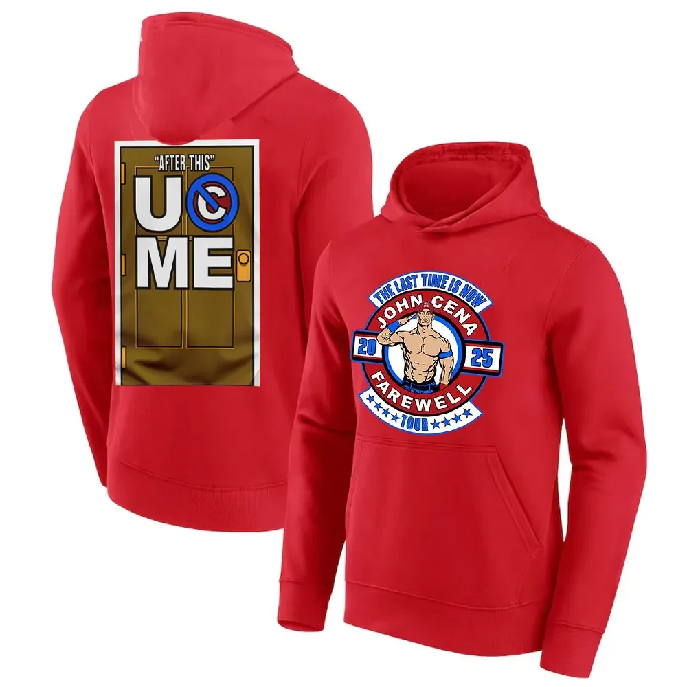 2025 Men Hoodies John Cena Afscheid T-Shirt Retro Unisex Hals Korte Mouw Mode Super Grote Snelheid Drogen Oversized Pullover