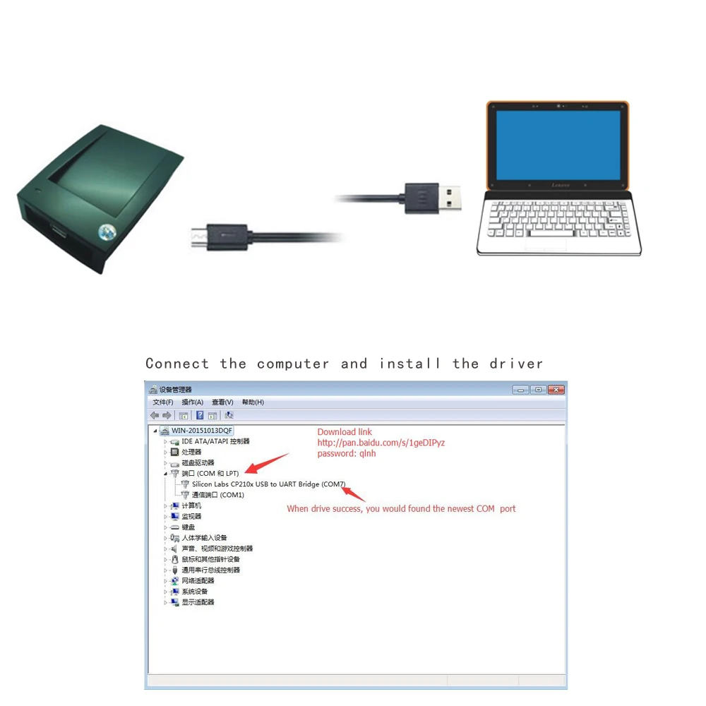 RFID obrączki do oznaczania zwierząt pisarz 125KHZ ID Writer, 134.2KHz FDX-B ISO11784/ISO11785read-write bezpłatne EM4305 Chip