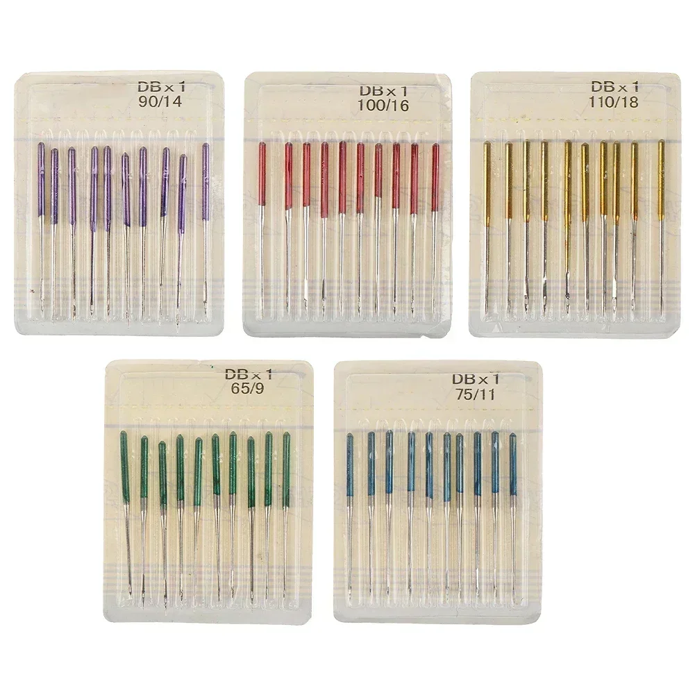 10pcs Sewing Machine Needles Jeans Universal Regular Point Sewing Needles Ball Point Head For Home Sewing Machine Supplies