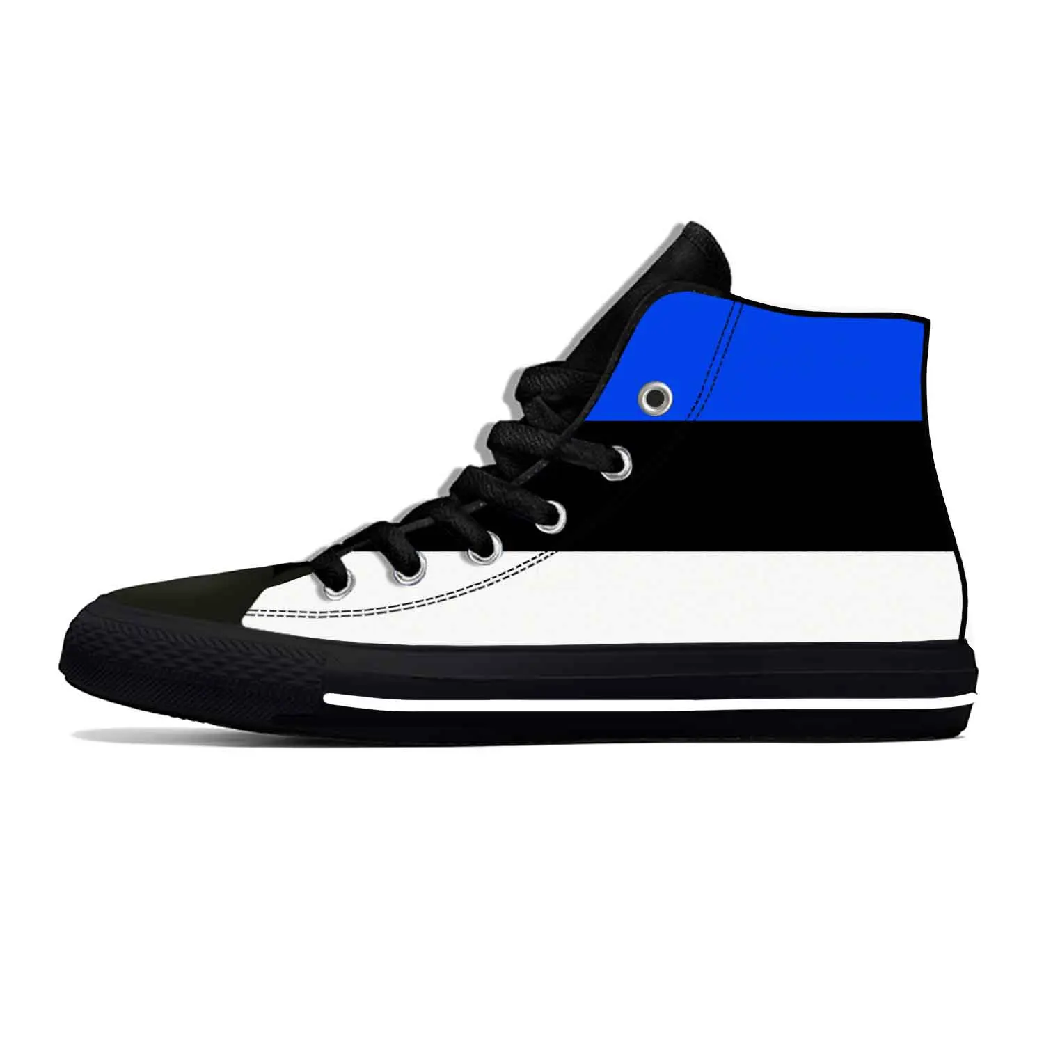 Hot Estonia Estonian Republic Flag Patriotic Fashion Casual Shoes High Top Breathable Men Women Sneakers Lightweight Board Shoes