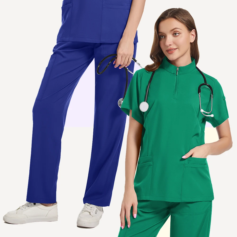 

Высококачественный Спортивный костюм для бега, однотонная женская новая медицинская Операционная, медицинская форма, скрабы, костюм врача, медсестры, унисекс