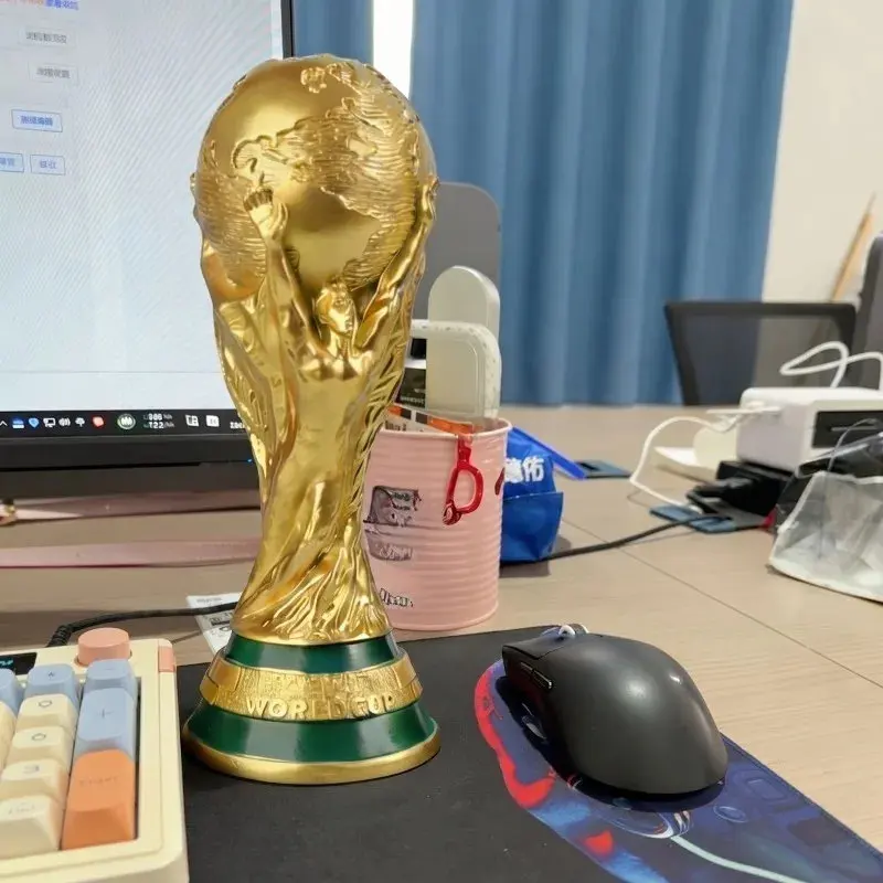 World Cup Trophy Model Ornament Football Match Souvenir Decoration Fans Collectible Craft Gidt Home Office Display Souvenir Toys view 6