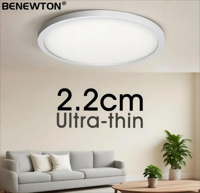 Ultra Thin Round LED Ceiling Lights 6W 9W 13W 18W 24W Surface Mounted Modern Grille Lamp Home Decorative Living Room Bedroom