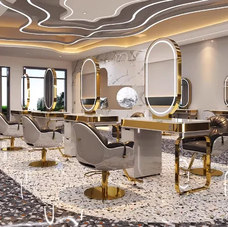 

Зеркальный стол для парикмахерской, специальное одностороннее двустороннее мраморное зеркало для парикмахерской со шкафом