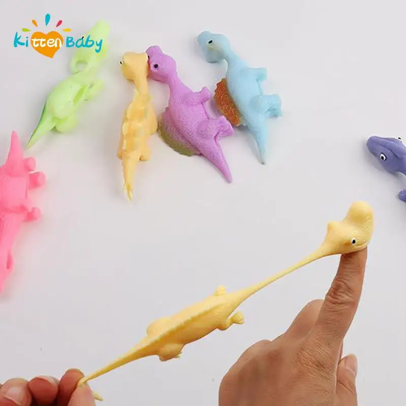 

5PCS Catapult Launch Dinosaur Fun Tricky Slingshot Chick Practice Chicken Elastic Flying Finger Birds Sticky DecompressionToy