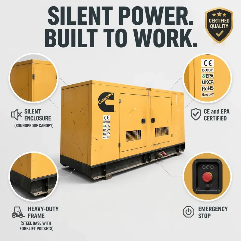 For Weichai Generator 1000kVA 1200kVA 1250kVA 1500kVA High Performance Silent Canopy Long Warranty Genset ATS