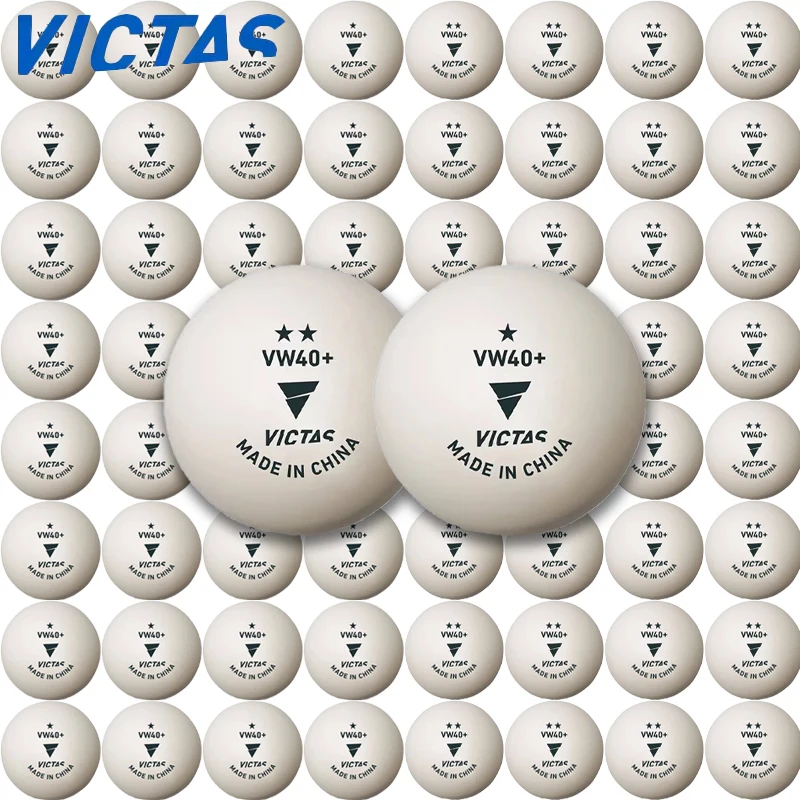 

Мячи для настольного тенниса VICTAS 1/2 Satr, 40+ ABS, из нового материала, белые, для соревнований и тренировок, 100/200 шт.