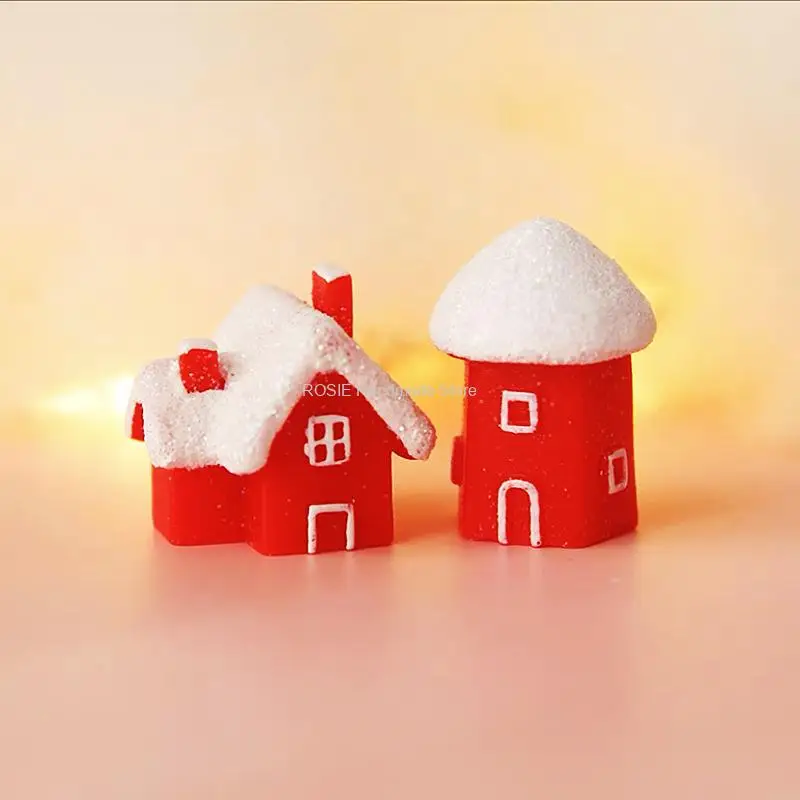 2024 Christmas House Silicone Candle Mold Fondant Chocolate Cake Baker Silicone Mold Creative Igloo Candle Mold Christmas Crafts