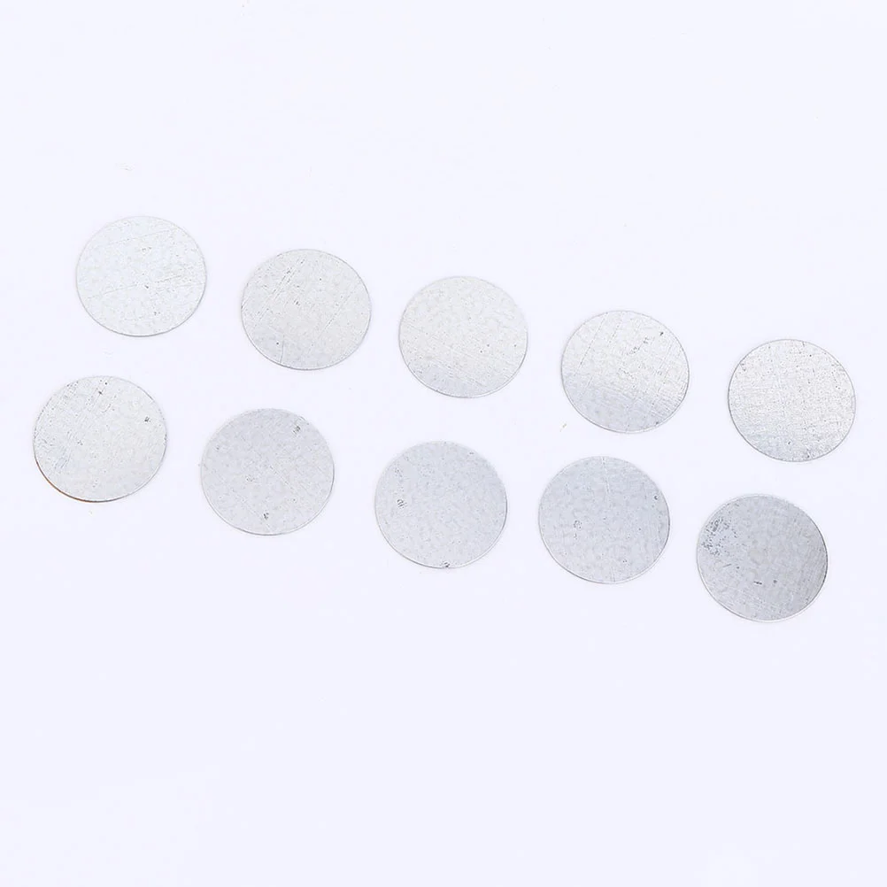 30 Pcs Magnet Disk Square Stickers DIY Eyeshadow Palette Metal Makeup Circle Tray Adhesive