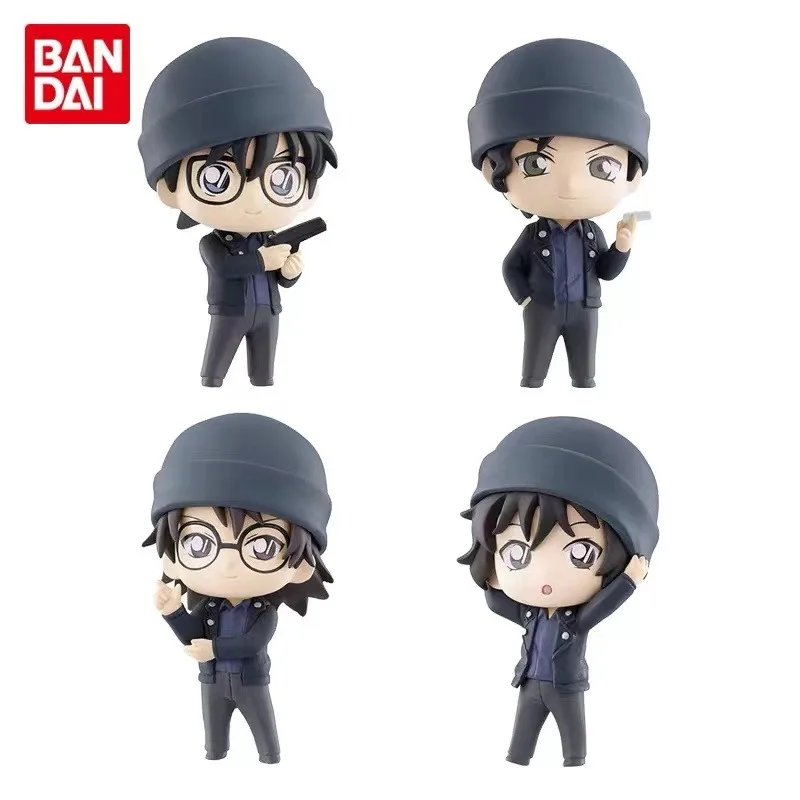 Oryginalna figurka anime Bandai Detective Conan Gashapon Akai Shuuichi Dress Up Squad Figurka akcji Zabawki dla chłopców Dziewcząt Dzieci Prezent