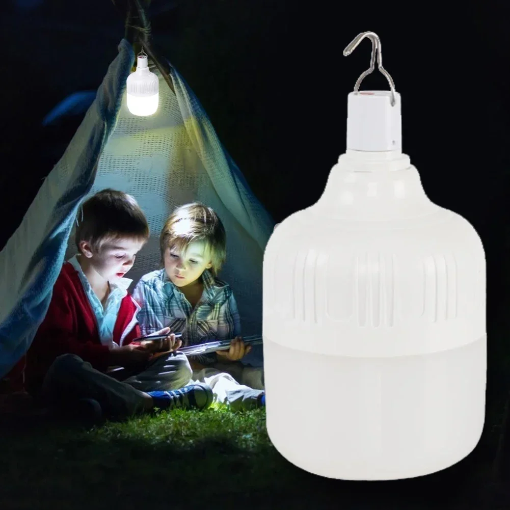 Camping Light Rechargeable LED Bulb Hanging Tent Light Portable Emergency Bulb for Garden Camping Light Super Bright Rain Proof