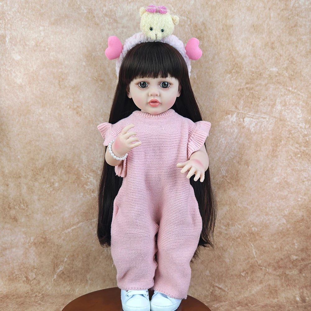 

Lifelike Reborn Dolls Realistic Full Vinyl 50CM Baby Newborn Girl Doll Princess Toddler Toy Birthday Christmas Gift
