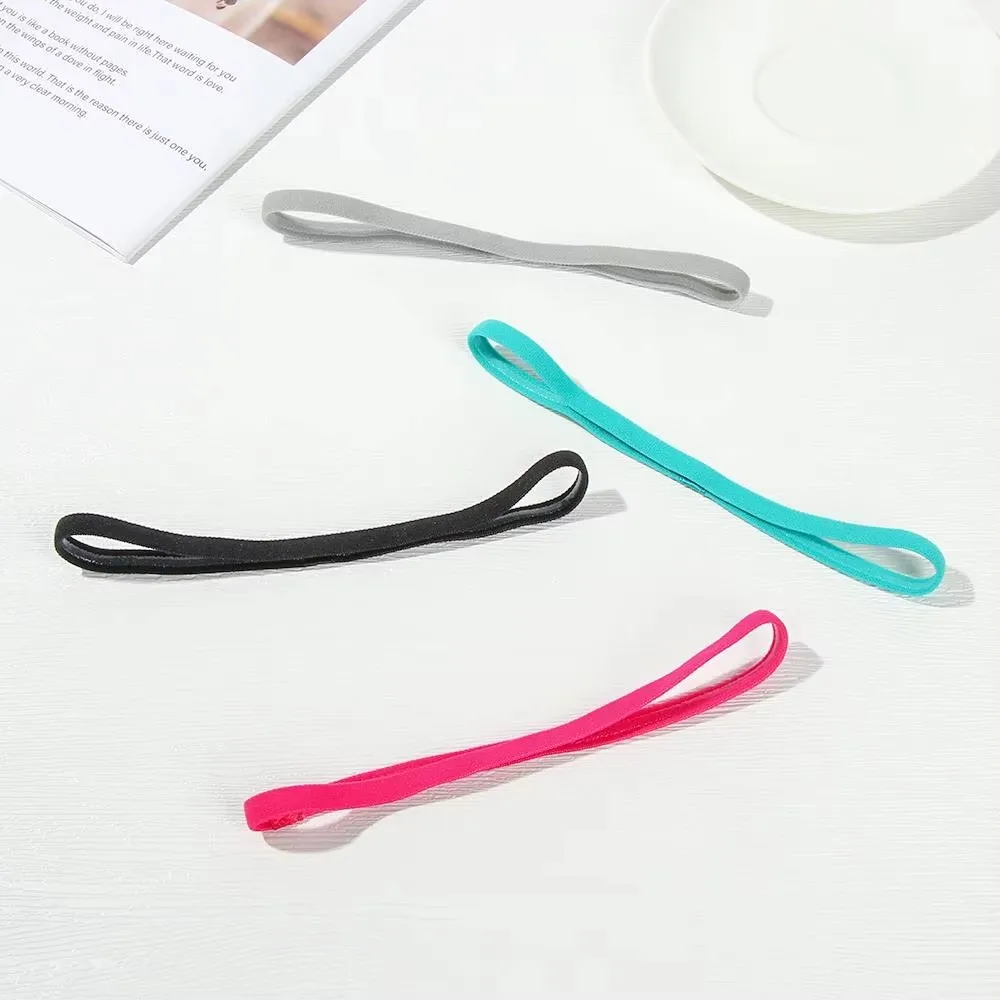 5/10/20Pcs Sweatband Elastic Sport Hairbands Head Band Yoga Headbands Headwear Headwrap Sports Workout Hair Accessories