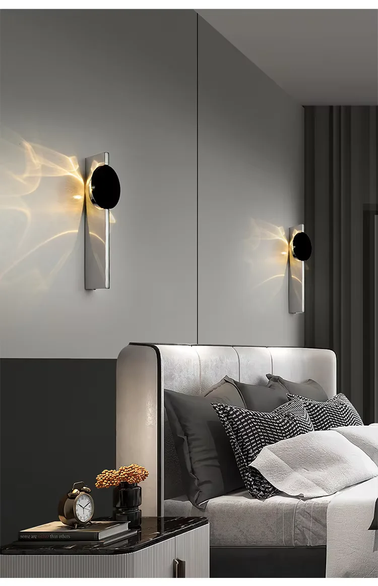 Picture 4: Creative Wave LED Wall Lamp, Modern Art Decor Wall Sconce, Ambient Light for Bedroom Bedside Corridor Porch