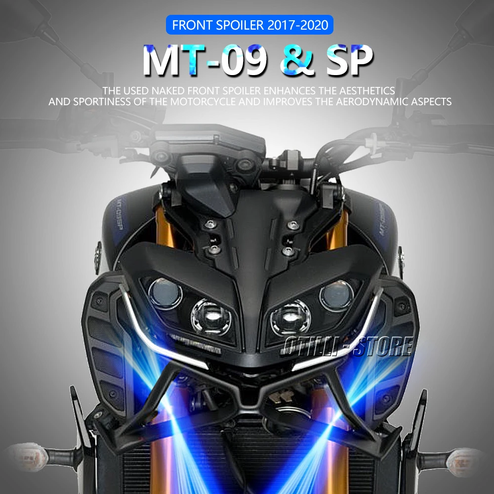 MT09 SP Downforce Naked Frontal Spoilers For Yamaha MT-09 2017-2020 2019 Motorcycle Winglet Aerodynamic Wing Front Spoiler Kit