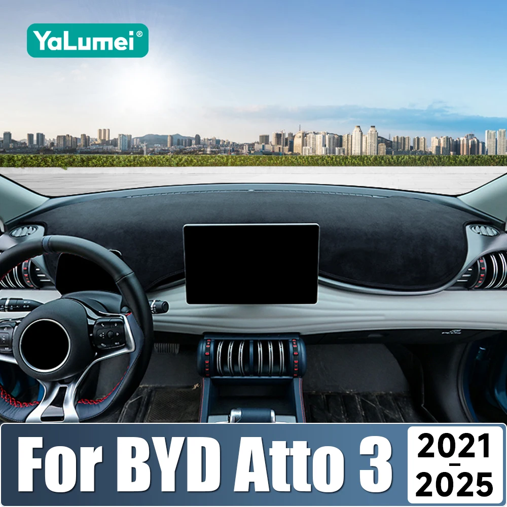 

For BYD Atto 3 Yuan Plus 2021 2022 2023 2024 2025 EV Car Dashboard Sun Shade Cover Instrument Desk Non-slip Mat Accessories