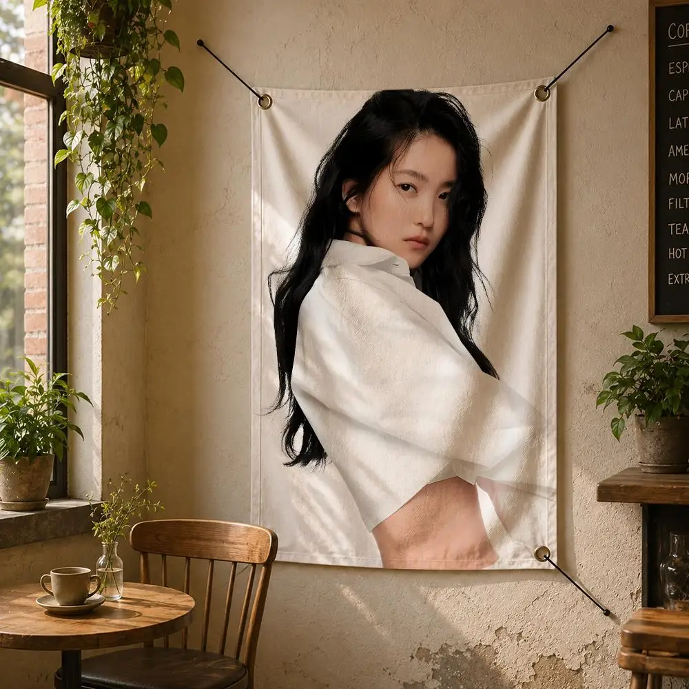 Actress K-Kim Tae Ri Flags Flag Banner Wall Hanging for Bedroom Dorm Room Home Bar Party Indoor Outdoor Wall Decor