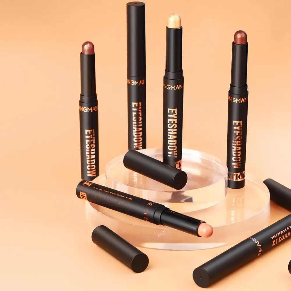 7 cores ouro azul sombra lápis perolado fosco vara rosto destaque cor à prova dwaterproof água sombra glitter longa duração i1z4