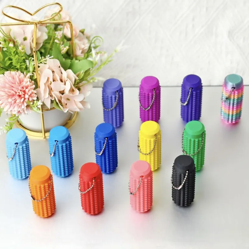 

Tactile Sensory Keychain BPA-Free Fidget Anxiety , Portable Office Desk Stress Relief toy Wolesale