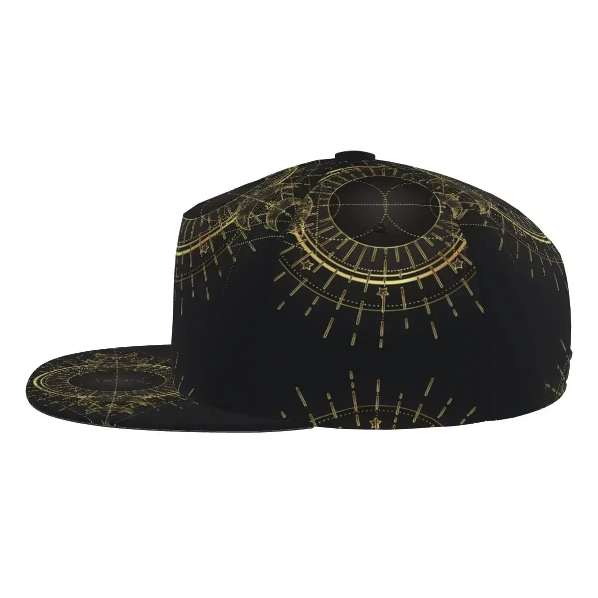 Boné de beisebol estampado em 3D para homens e mulheres, deusa da lua, astrologia mágica, chapéu solar casual, elegante estilo étnico, moda palco hip hop