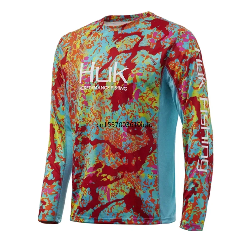 Vissen Shirt Mannen Outdoor Vissen Kleding Zomer Lange Mouw Vissen Pak Zonwering Ademend Visser Jersey Kleding