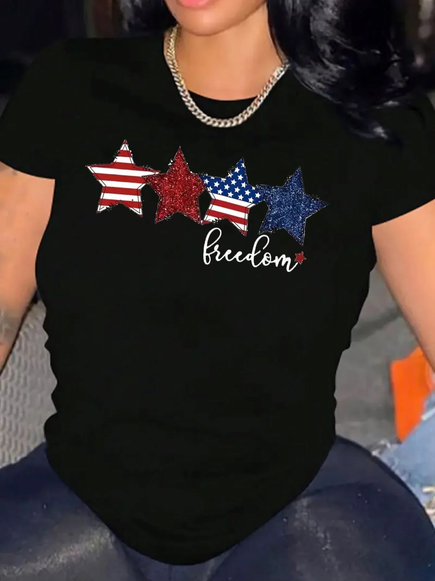 

Lady T-Shirt Comfortable Round Neck Casual Cotton Blend Short Sleeve Soft Breathable Top Women's T-Shirt Summer Spring Street Style