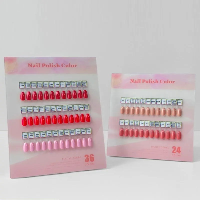 Nail Art Display Board Acrylic Nail Color Testing Plate Nail Tips Display Stand Nail Gel Swatch Sample Showing Shelf Salon Tools