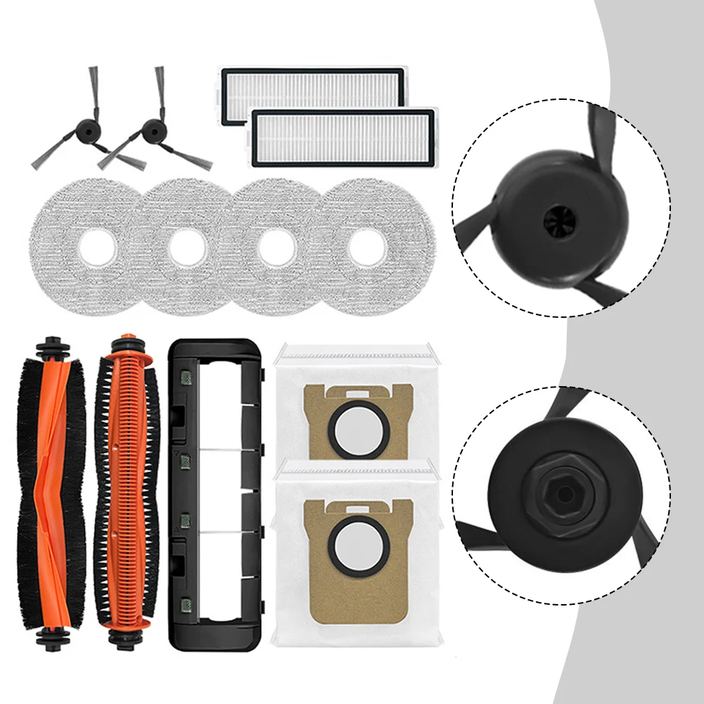 

For Xiaomi-Mijia 5 Pro / OV21CN Robot Vacuum Cleaner Main Brush, Side Brush, Filter, Dust Bag, Mop Cover, And Accessory Set