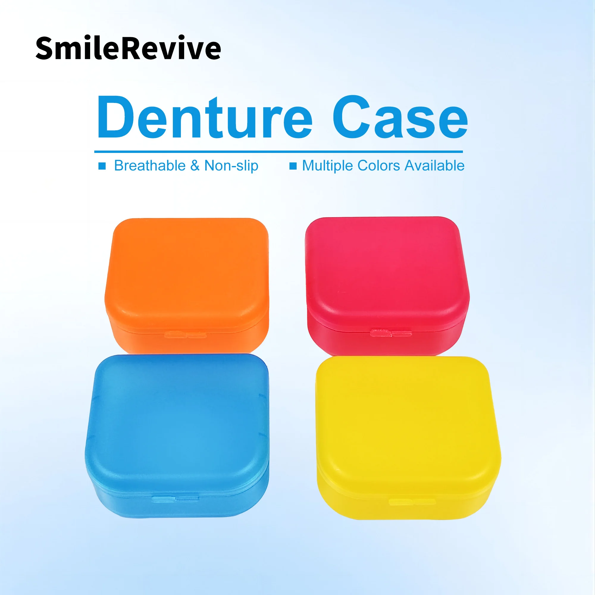 

SmileRevive Denture Tray Box Dental Orthodontic Retainer Box Case False Teeth Container Denture Box False Teeth Protective Case