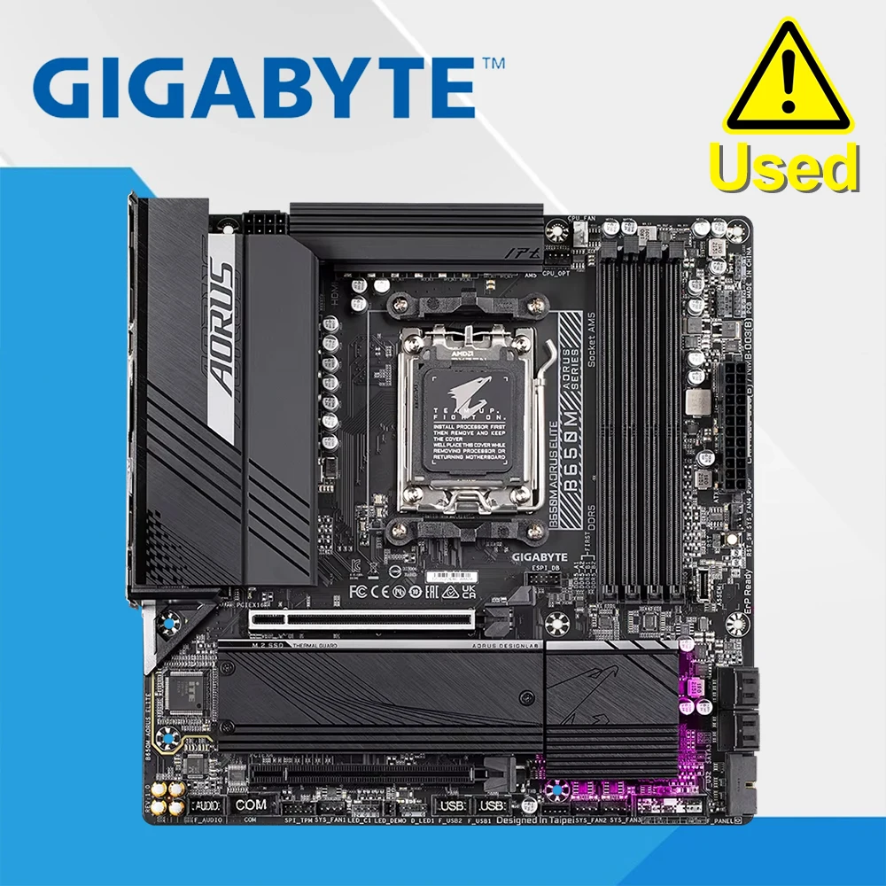 

GIGABYTE B650M AORUS Elite (AM5/ LGA 1718/ AMD B650/ Micro-ATX/DDR5/ 2* M.2/ PCIe 5.0/ USB 3.2 Gen2X2