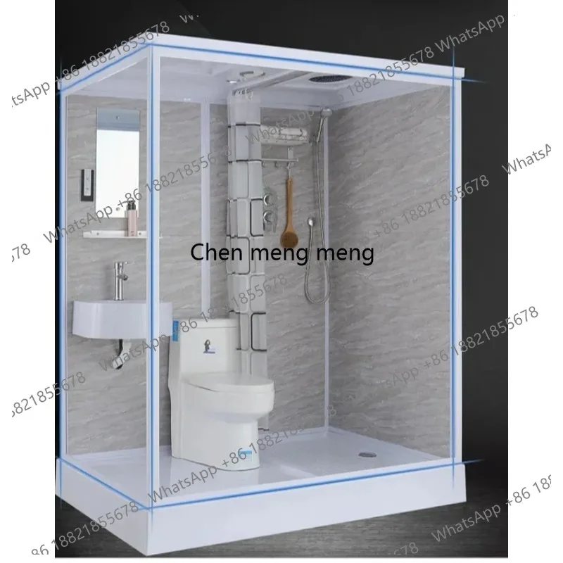 

Shower Room Household Integrated Bathroom Rural Toilet Bathroom Simple Integrated Bathroom Bath