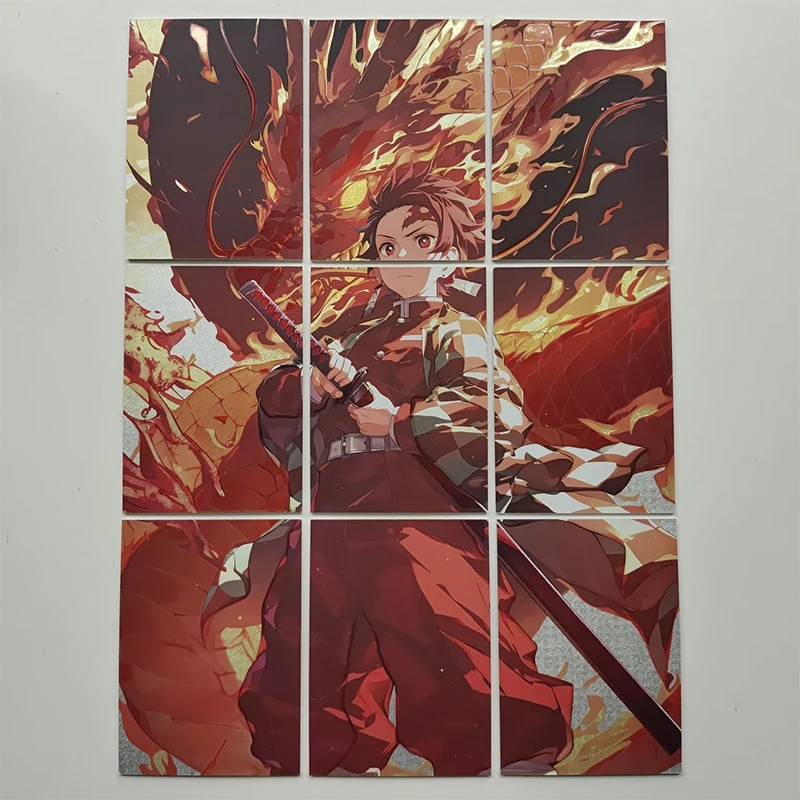 أنيمي شيطان القاتل الألغاز بطاقات كامادو تانجيرو كوتشو شينوبو جمع بطاقات عيد الميلاد هدايا عيد ميلاد لعب الأطفال #2