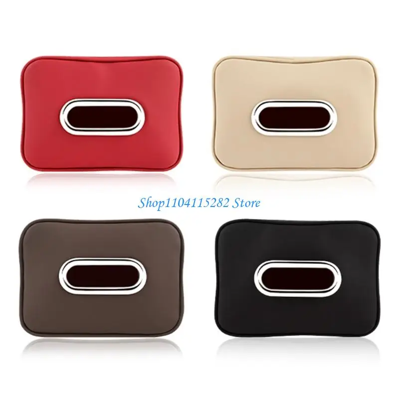 

Multiple Functional Auto Tissue Holders Leather Construction Not Slip Secure Fastening