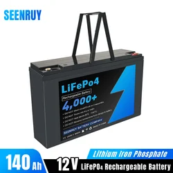 12V 50Ah Lifepo4 Rechargeable Battery Pack Lithium Iron Phosphate Built-in BMS Deep Cycle for Outdoor Campers +Charger