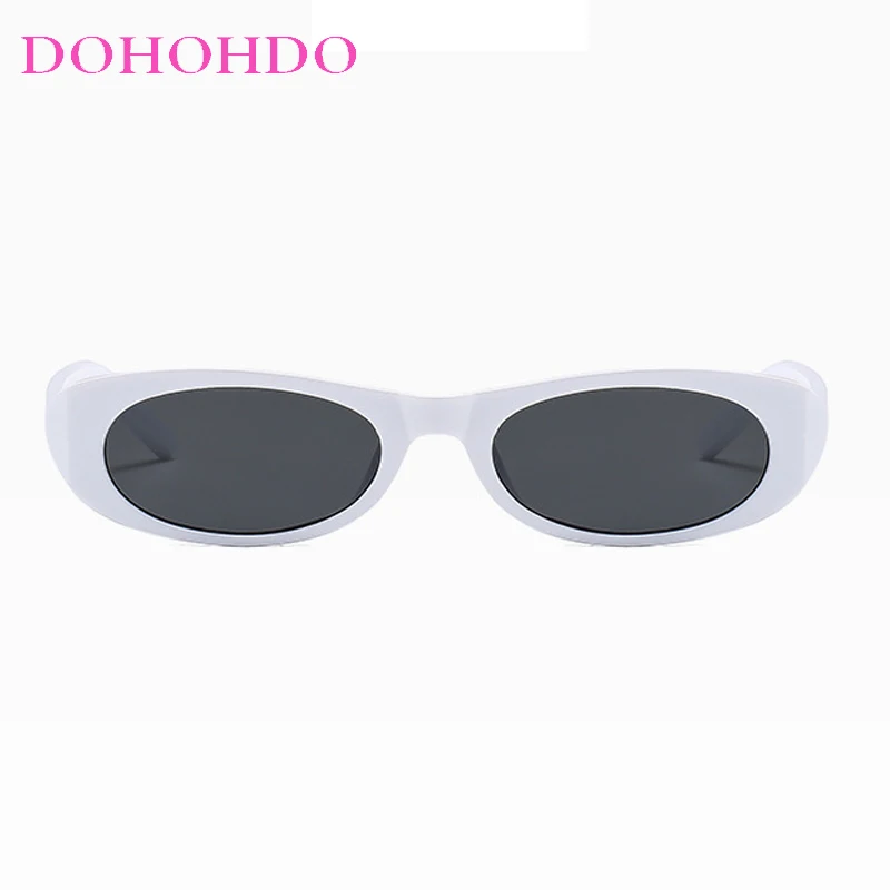 DOBathroom HDO-Lunettes de soleil chimovales noires pour hommes et femmes, monture étroite, nuances rectangulaires, petites lunettes, lunettes de soleil pour hommes, UV400