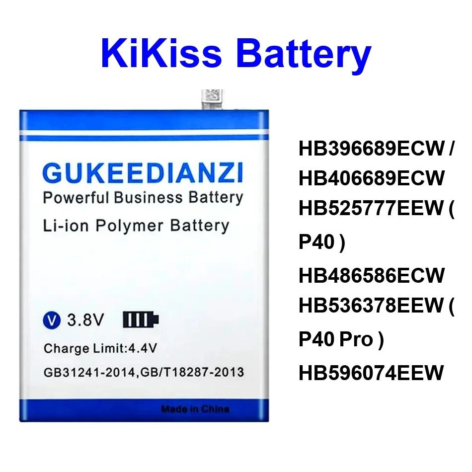 

4800-5600Mah Battery HB596074EEW HB486586ECW HB396689ECW / HB406689ECW For Huawei Mate Y7 30 P40 Pro+ Pro Lite Plus 2017 2018 4G