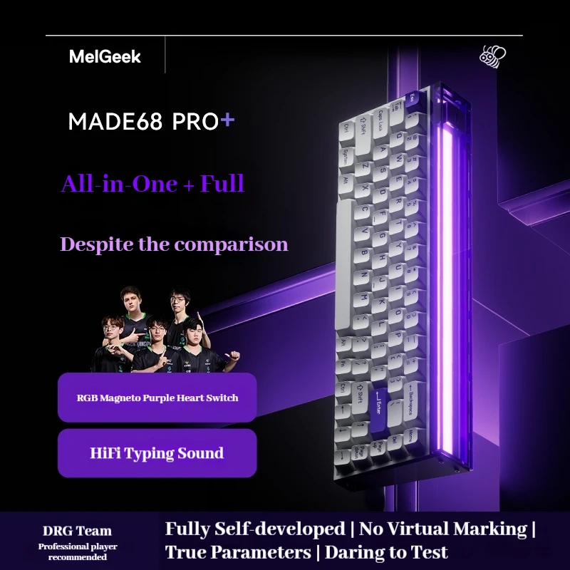 

MelGeek Little Bee MADE68PRO+Magnetic Axis Keyboard RT0.01 Gaming Esports Fearless Contract Waving