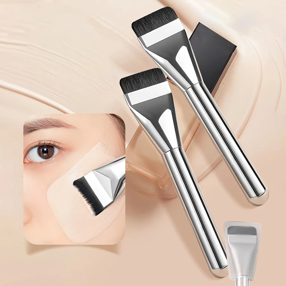 

Flat-head Foundation Brush Ultra-thin Flat Brush Head Traceless Mask Brush Mixed Foundation Cream Makeup Brushes