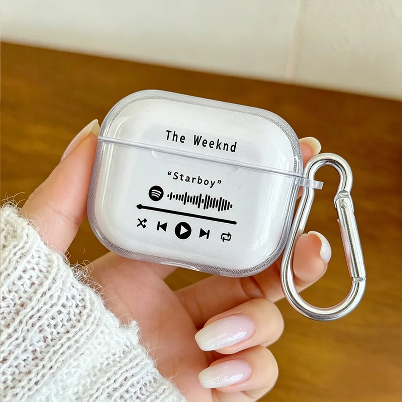 Singer The Weeknd Protective Case for Airpods Pro2/3 Music Code Starboy The Hills Timeless Case for AirPods 4/3/2/1 Fans Gifts